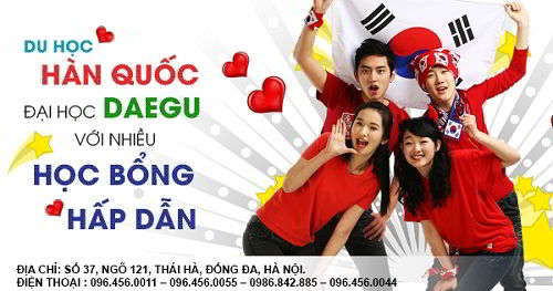Học bổng Trường Đại Học Daegu, Hàn Quốc